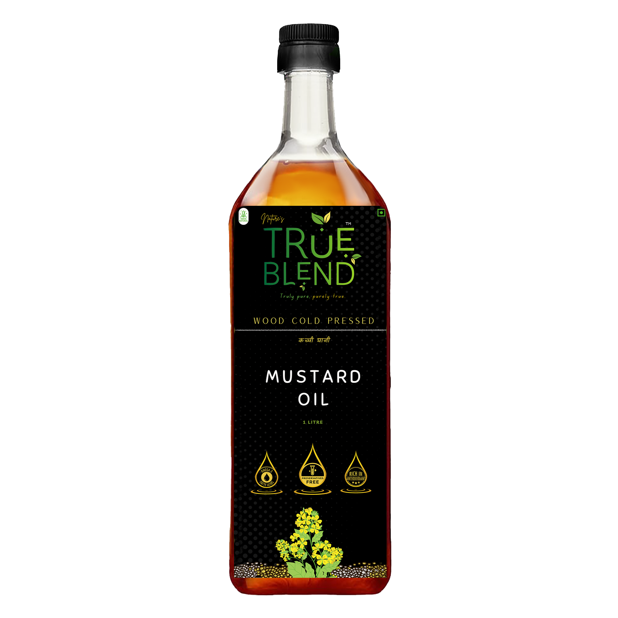 Wood Cold Pressed Mustard Oil