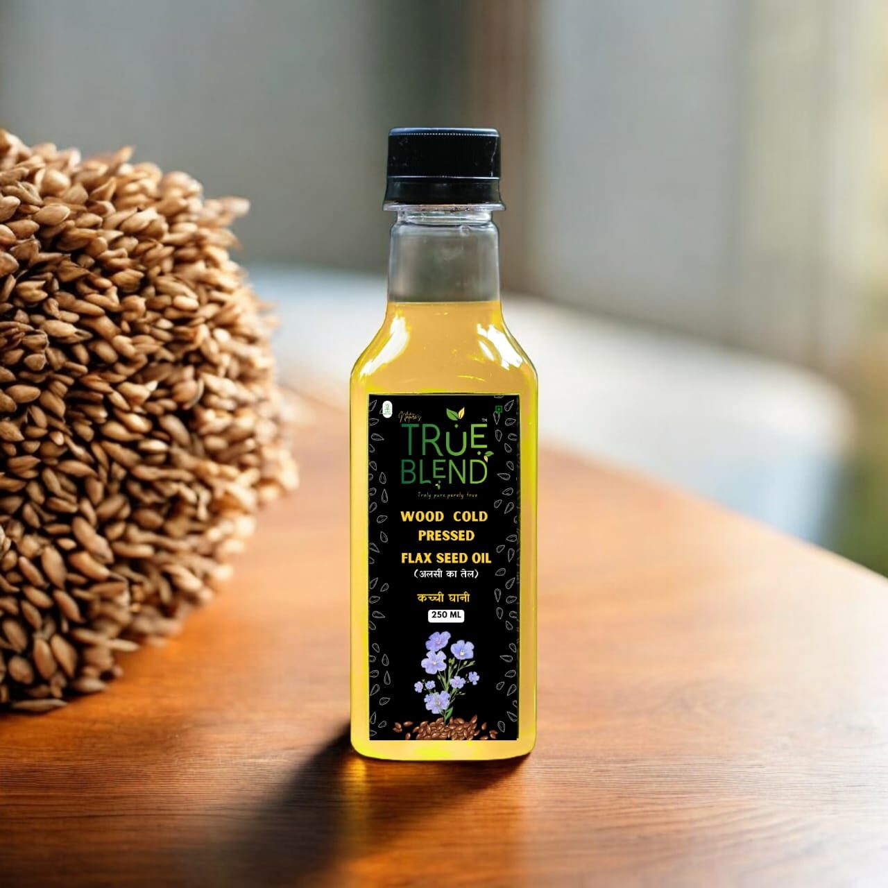Wood Cold Pressed Flex Seed Oil