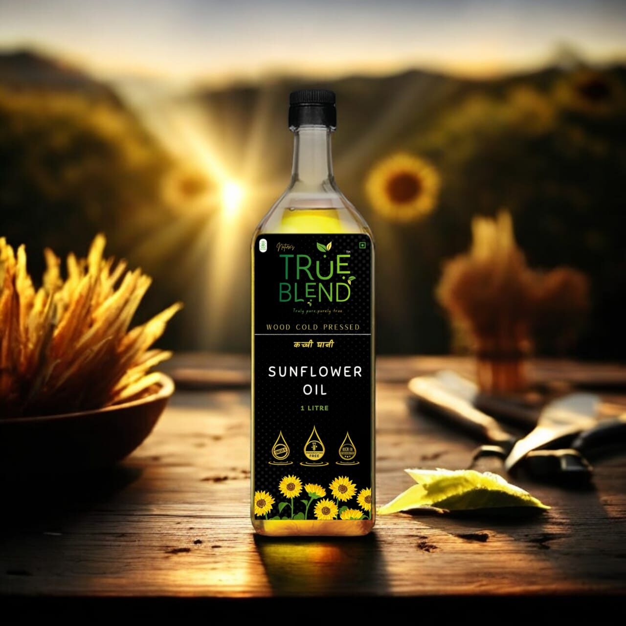 Wood Cold Pressed Sunflower Oil - Image 3